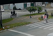 Motociclista atropela idoso durante travessia de rua