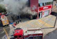 Incêndio atinge mercado próximo ao Parque Ecológico de Indaiatuba