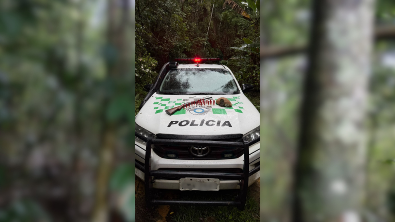Polícia Ambiental apreende arma e munições em Paraibuna