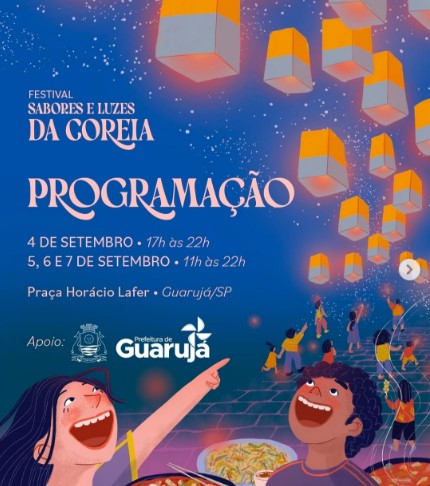 Festival Sabores e Luzes da Coreia - Guarujá