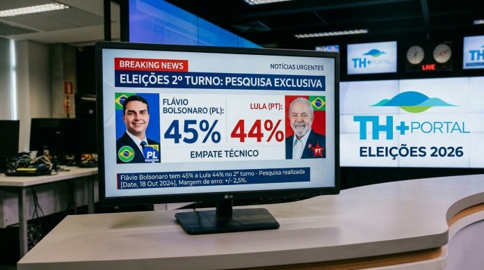 Flávio Bolsonaro tem 45% e Lula 44% no 2º turno