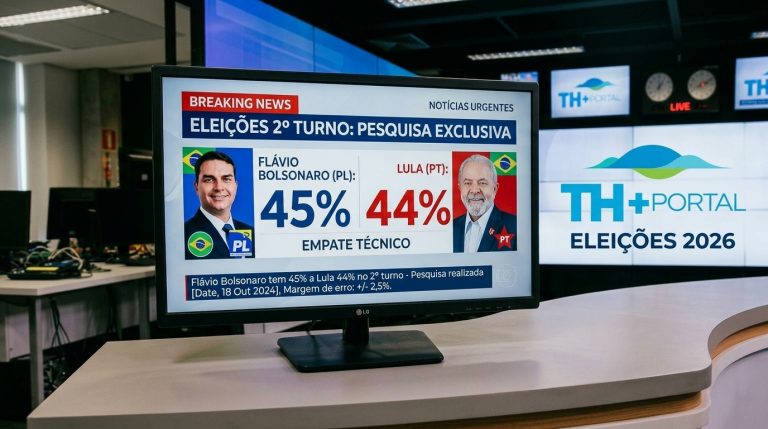 Flávio Bolsonaro tem 45% e Lula 44% no 2º turno