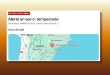 Inmet alerta para tempestades e ventos de até 100 km/h