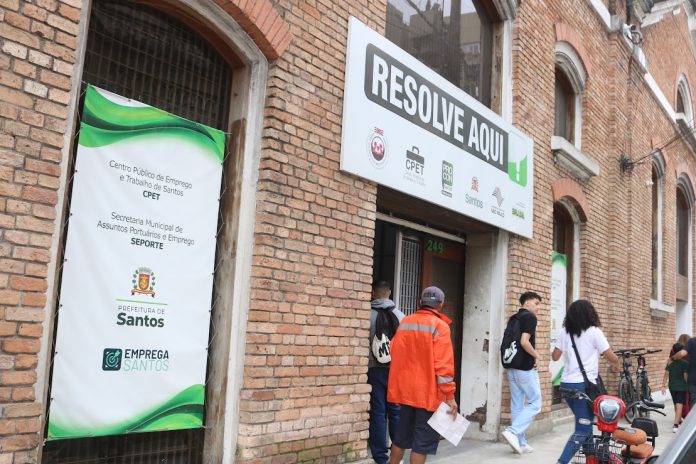 MUTIRÃO DO EMPREGO Mutirão de emprego em Santos ofecere mais de 150 vagas