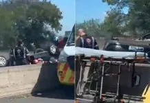 Veículo capota na Rodovia Anhanguera e deixa vítima presa nas ferragens em Campinas