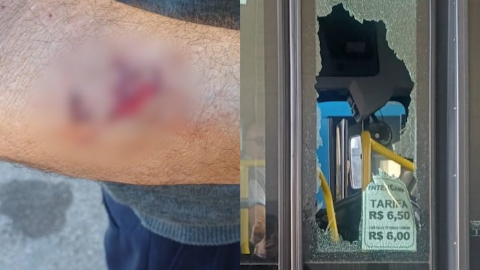 Motorista de ônibus atingido por pedrada recebe atendimento médico e é liberado em Campinas
