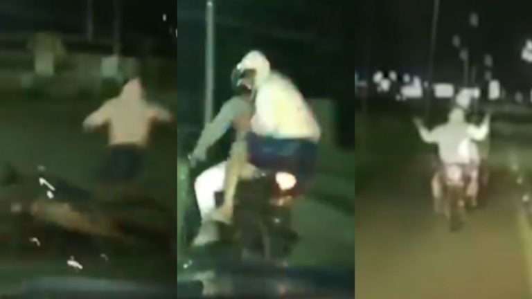 Dupla foge em moto roubada, sofre acidente e acaba detida entre Campinas e Indaiatuba