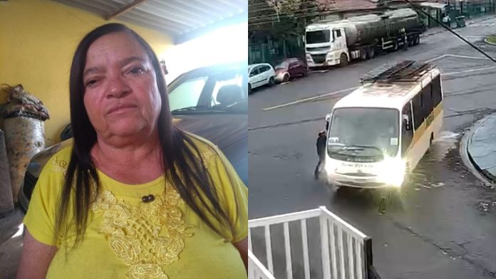 Idosa morre após ser atropelada por ônibus durante manobra de ré Idosa morre após ser atropelada por ônibus durante manobra de ré