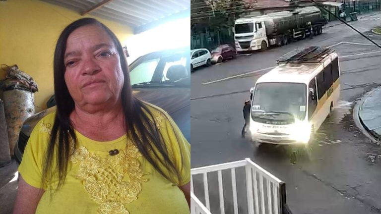 Idosa morre após ser atropelada por ônibus durante manobra de ré