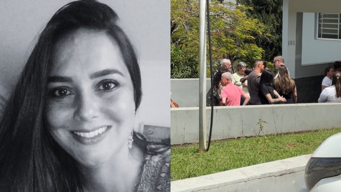 Familiares e amigos se despedem de Fabíola Fernandes, morta a tiros dentro de um táxi em Itapira