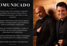 Perfil de Rick e Renner nas redes diz que todos seguem unidos e com esperança