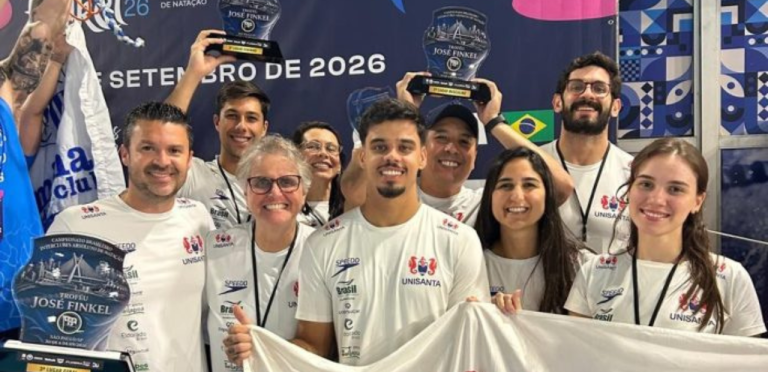 Natação Unisanta conquista 19 medalhas no Troféu José Finkel