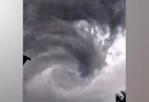 Vídeo: Moradora registra nuvem com rotação durante temporal no Rio Grande do Sul