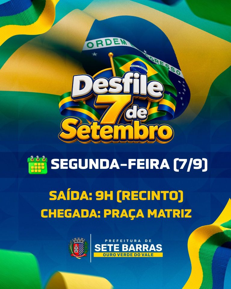 Sete Barras realiza Desfile Cívico de 7 de Setembro