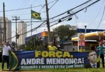 Manifestações favoráveis ao ministro André Mendonça movimentam o final de semana em Ribeirão Preto