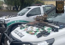 Polícia Ambiental apreende nove armas e carne de caça em fazenda