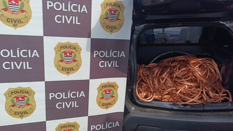 Três são presos em flagrante com cerca de 100 kg de fios de cobre em São José dos Campos