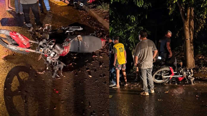 acidente moto mãe morre