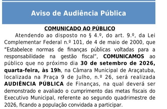 audiências