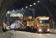 Carga de 845 toneladas fecha a Serra Nova da Tamoios nesta terça (8)