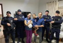 GCM salva recém-nascida de cinco dias engasgada em Araçatuba