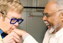 Elton John e Gilberto Gil protagonizam encontro nos bastidores do Rock in Rio