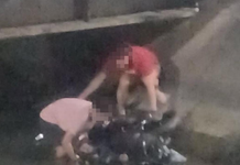 Motociclista cai dentro de canal em Santos e é socorrido em parada cardiorrespiratória