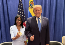 Trump se encontra com líder da Venezuela pela primeira vez desde captura de Maduro