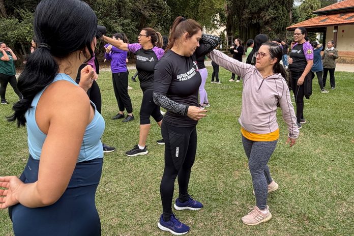 Último aulão no Parque Vicentina Aranha reuniu mais de 60 mulheres; próximo aulão para mulheres será no Urbanova