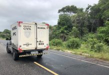 Corpo de mulher com perfurações na cabeça é encontrado perto de rodovia na Paraíba