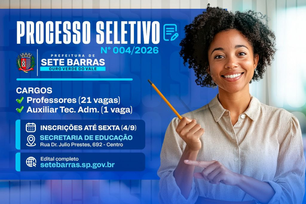 processo seletivo prefeitura de sete barras