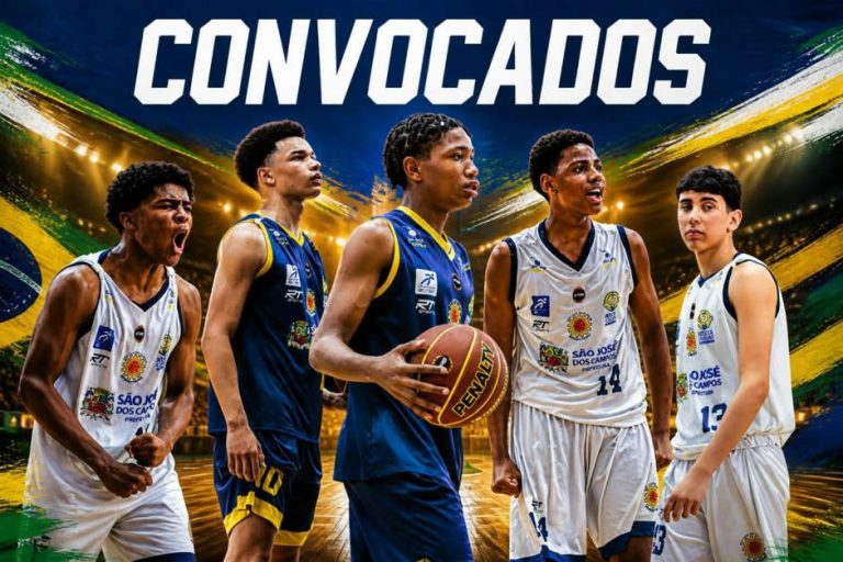 Cinco jogadores do São José Basketball são convocados para acampamento da Seleção Brasileira Sub-16