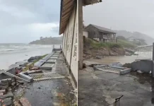 Tsunami meteorológico assusta litoral de SC