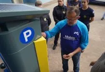 Empresa inicia instalação da sinalização de solo da Zona Azul em Araçatuba